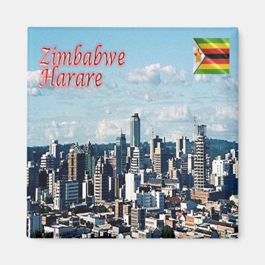 ZW017 HARARE, Panorama, Zimbabwe, Afrika, Fridge Magneet (Voorkant)