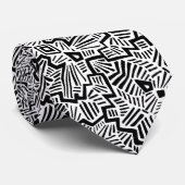 ZW chic tribale patroon Stropdas (Opgerold)