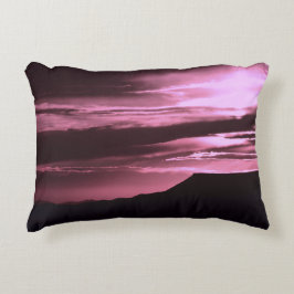 ZW Rose Mesa Zonsondergang Accent Kussen