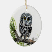Zw Whet Owl ornament (Rechts)