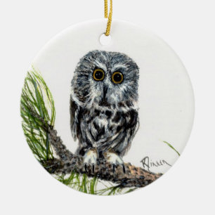 Zw Whet Owl ornament