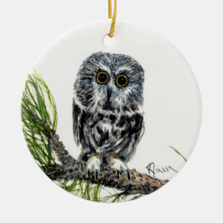 Zw Whet Owl ornament
