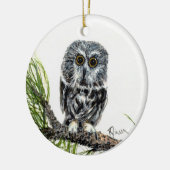 Zw Whet Owl ornament (Links)