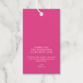 Zwaai Bedank Je Favoriet Cadeaulabels (Achterkant)