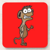 zwaaiaap bier onderzetter (Voorkant)