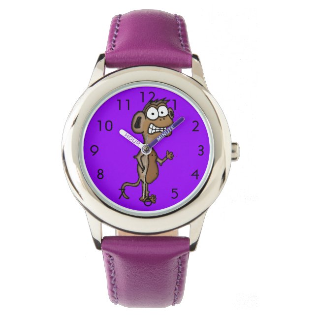 zwaaiaap horloge (Voorkant)