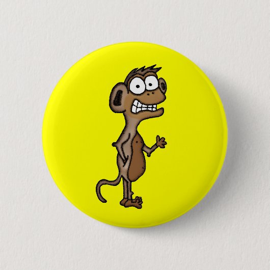 zwaaiaap ronde button 5,7 cm (Voorkant)