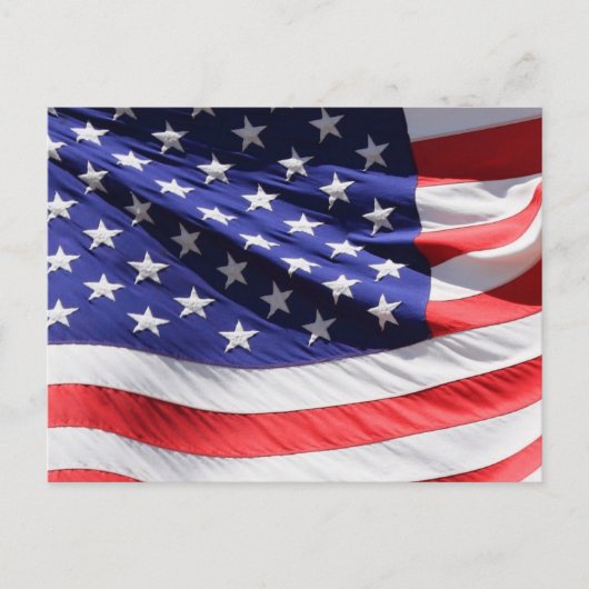 Zwaaien Amerikaanse vlag Briefkaart (Voorkant)