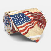  zwaaien Amerikaanse vlag Stropdas (Opgerold)