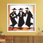 zwaaien canvas afdruk (Insitu (Woonkamer))