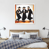 zwaaien canvas afdruk (Insitu (Slaapkamer))