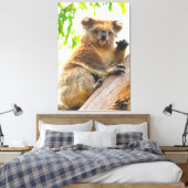ZWAAIEN KOALA 32x48 Canvas Afdruk (Insitu (Slaapkamer))