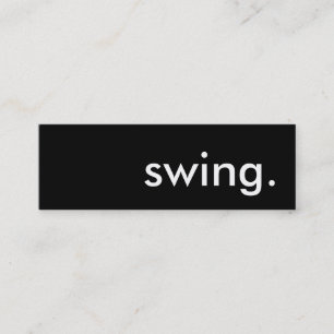 zwaaien. mini visitekaartje