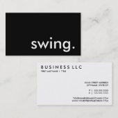 zwaaien. visitekaartje (Voorkant / Achterkant)