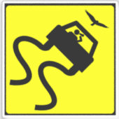 Zwaaien voor vogels sticker (Voorkant)