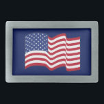 zwaaiende Amerikaanse vlag riemgesp Gesp<br><div class="desc">Het ontwerp komt uit de oorspronkelijke kunst.</div>