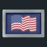 zwaaiende Amerikaanse vlag riemgesp Gesp<br><div class="desc">Het ontwerp komt uit de oorspronkelijke kunst.</div>