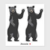 Zwaaiende Beer Hallo Say Sticker (Vel)