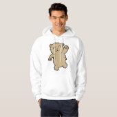 Zwaaiende beer hoodie (Voorkant volledig)