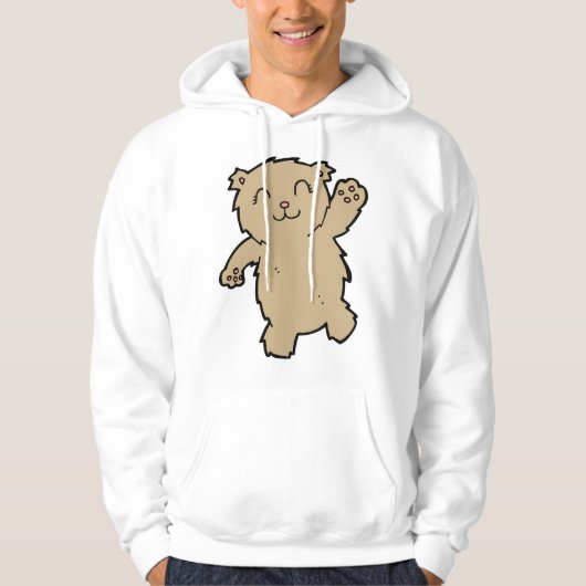 Zwaaiende beer hoodie (Voorkant)