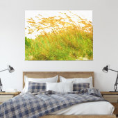 Zwaaiende Grassen in de Bries Canvas Afdruk (Insitu (Slaapkamer))