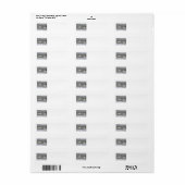 Zwaan Adresetiketten Etiket (Full Sheet)