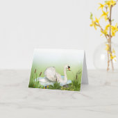 Zwaan Al Groet Notecard van de Gelegenheid Kaart (Gele Bloem)