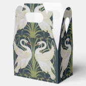 zwaan art nouveau twee zwanen bedankdoosjes (Geopend)