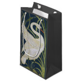 zwaan art nouveau twee zwanen klein cadeauzakje (Voorkant Gekanteld)