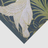 zwaan art nouveau twee zwanen tissuepapier (Detail)