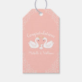 zwaan Baby shower Cadeaulabel (Voorkant)