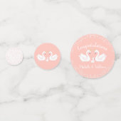 zwaan Baby shower Confetti (Voorkanten)
