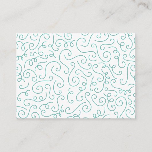 zwaan Baby shower Informatiekaartje (Achterkant)