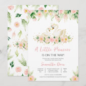 zwaan Baby shower Kaart (Voorkant / Achterkant)