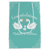 zwaan Baby shower Medium Cadeauzakje (Achterkant)