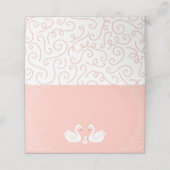 zwaan Baby shower Plaatskaartje (Buitenkant ongevouwen)