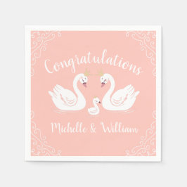 zwaan Baby shower Servet