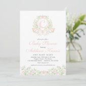 Zwaan baby shower uitnodiging (Staand voorkant)