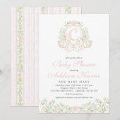 Zwaan baby shower uitnodiging (Voorkant / Achterkant)