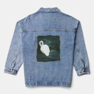 Zwaan bij de vijver denim jacket