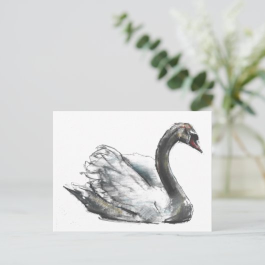 Zwaan Briefkaart (Staand voorkant)