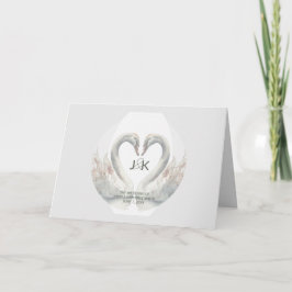 Zwaan bruiloft gevouwen programma