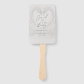 Zwaan bruiloft programma handwaaier (Voorkant)