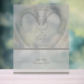 Zwaan bruiloft welkom acryl bord (Neutraal)