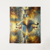 zwaan danstapijt wandkleed (Voorkant)