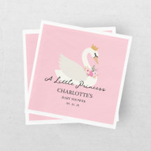 Zwaan Een Kleine Prinses Roze Baby Shower