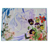 ZWAAN EN BLOEMEN Gift Bag Groot Cadeauzakje (Voorkant)