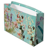 ZWAAN EN BLOEMEN Gift Bag Groot Cadeauzakje (Achterkant Gekanteld)