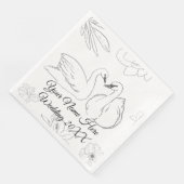 Zwaan en Botanisch Servet (Hoek)