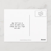 Zwaan En Hibiscus Bloem Natuur Gepersonaliseerd Briefkaart (Achterkant)